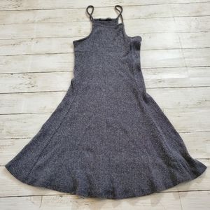 Brandy melville ribbed sleeveless light‎ knit dress gray one size